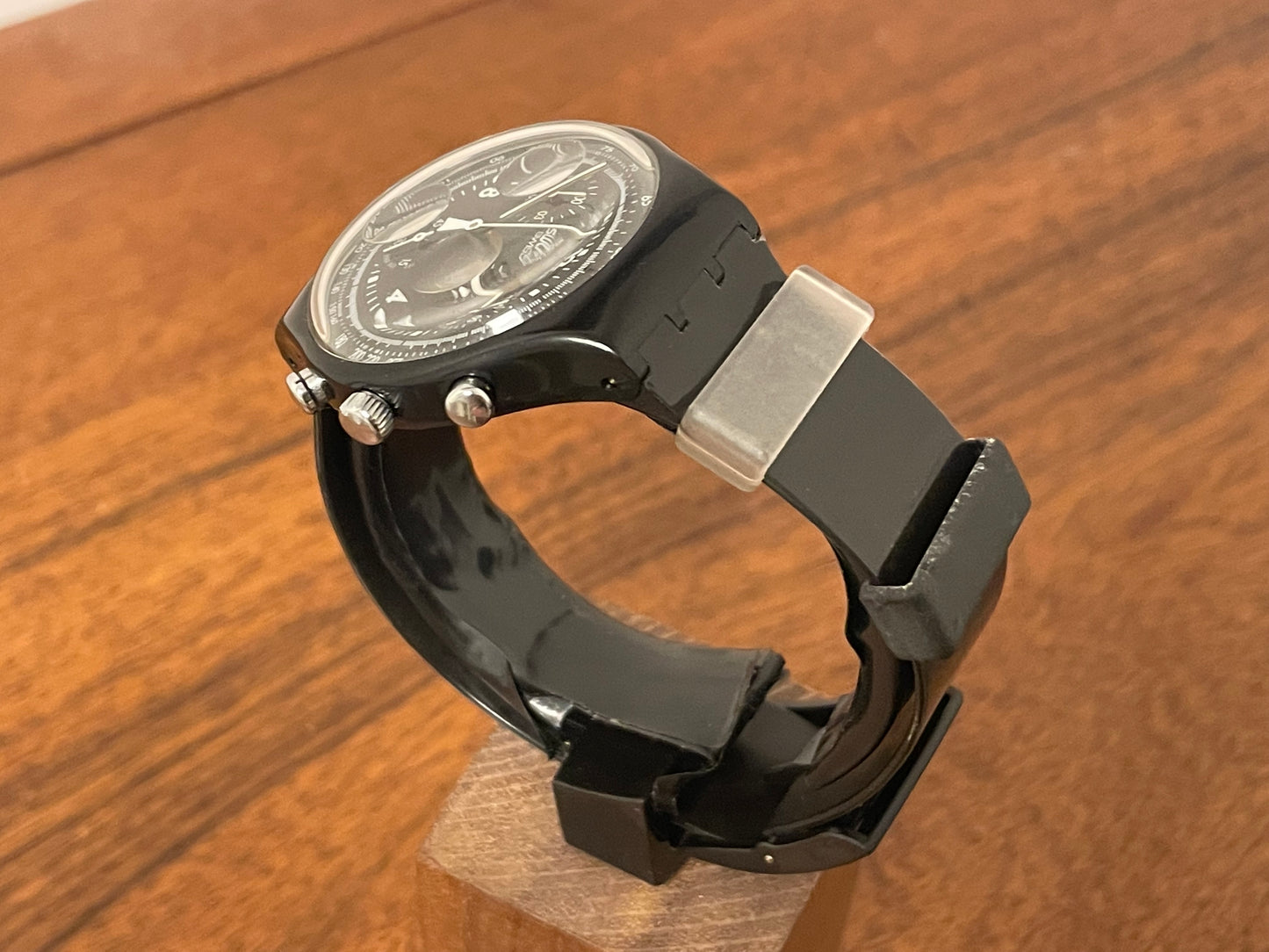 (1994) Swatch SCB114 Chrono "Pure Black" (NOS + full set)