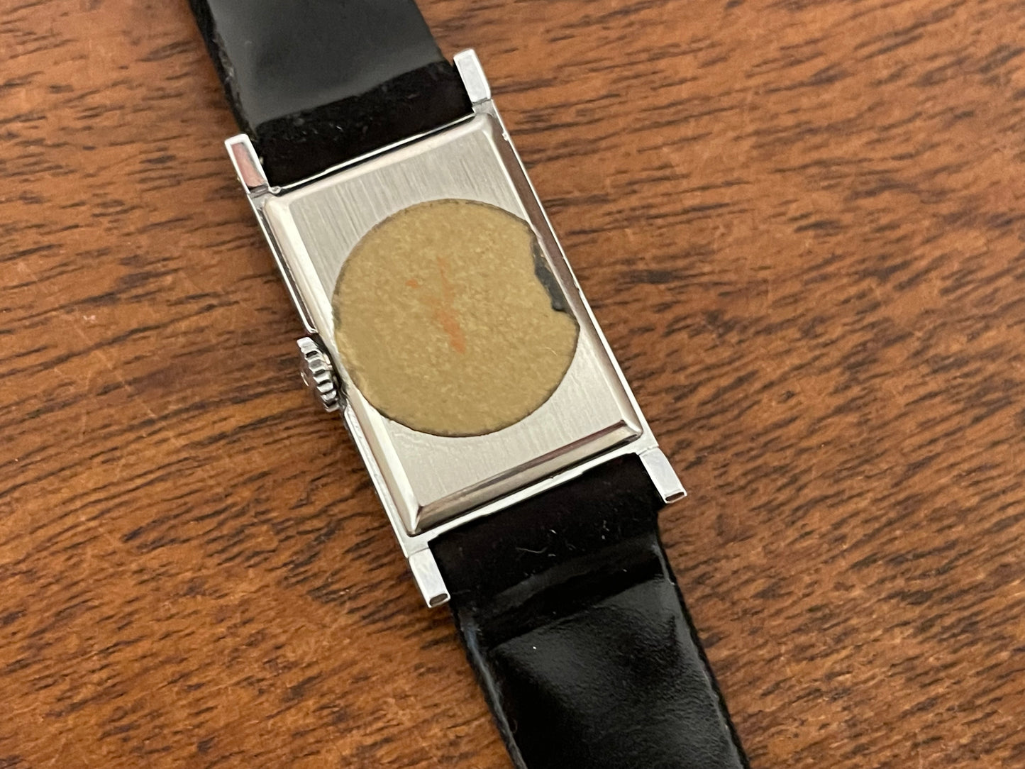 (1970s) Tissot 10676 Stylist “Tank” dress watch - blue sunburst dial w/ silver stick markers - small size (NOS)