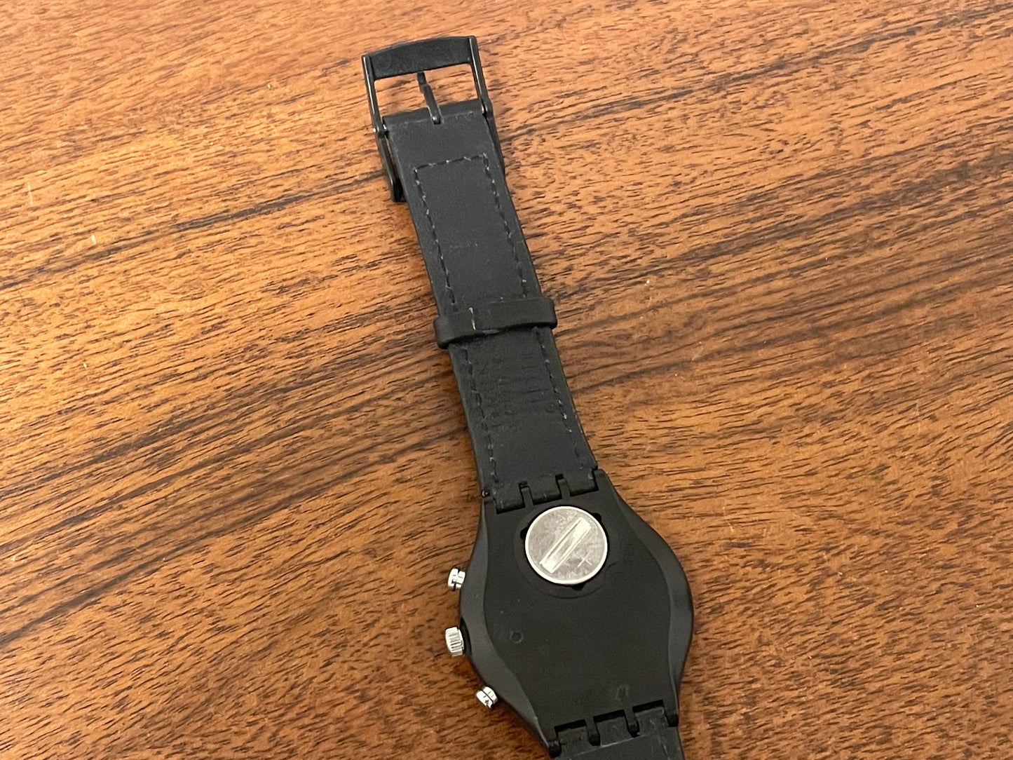 (1990) Swatch SCB106 Chrono "Wall Street" (NOS + full set)