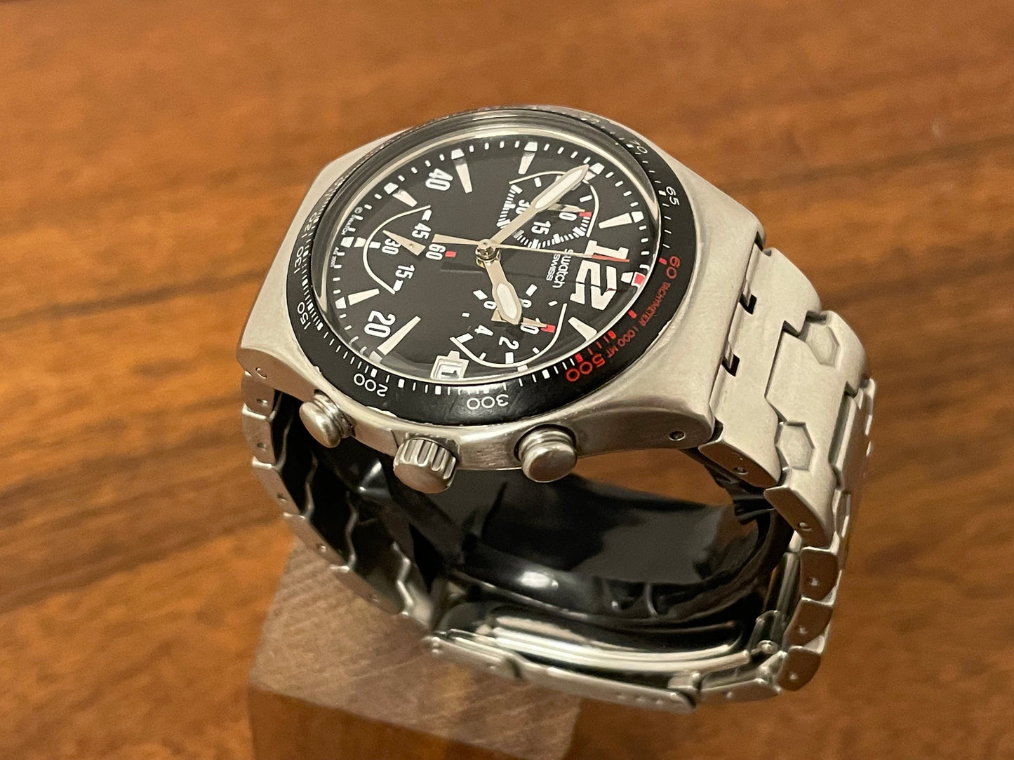 (2005) Swatch YCS470G Irony Chrono "Upper Steel"