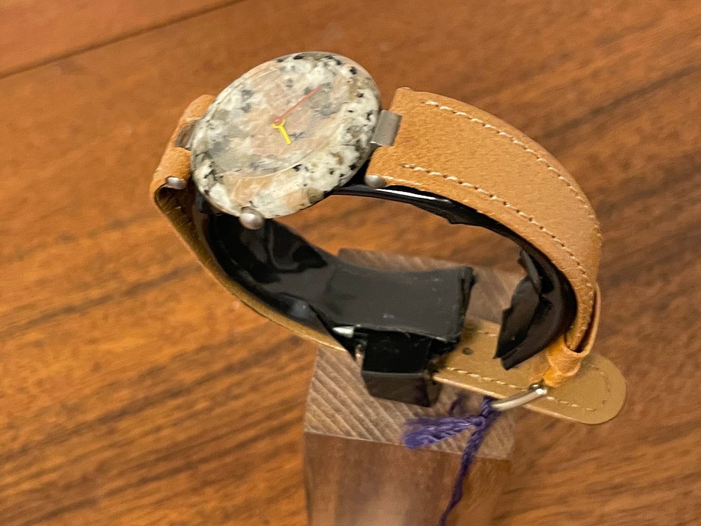 (1980s) Tissot RockWatch R150 multi-colored granite - mid size model (NOS)
