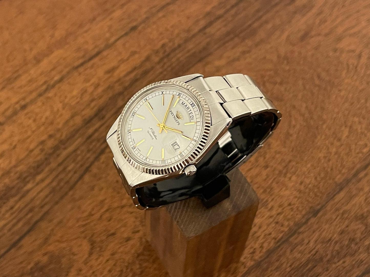 (1980s/1990s) Pryngeps Flatline "President" dress watch
