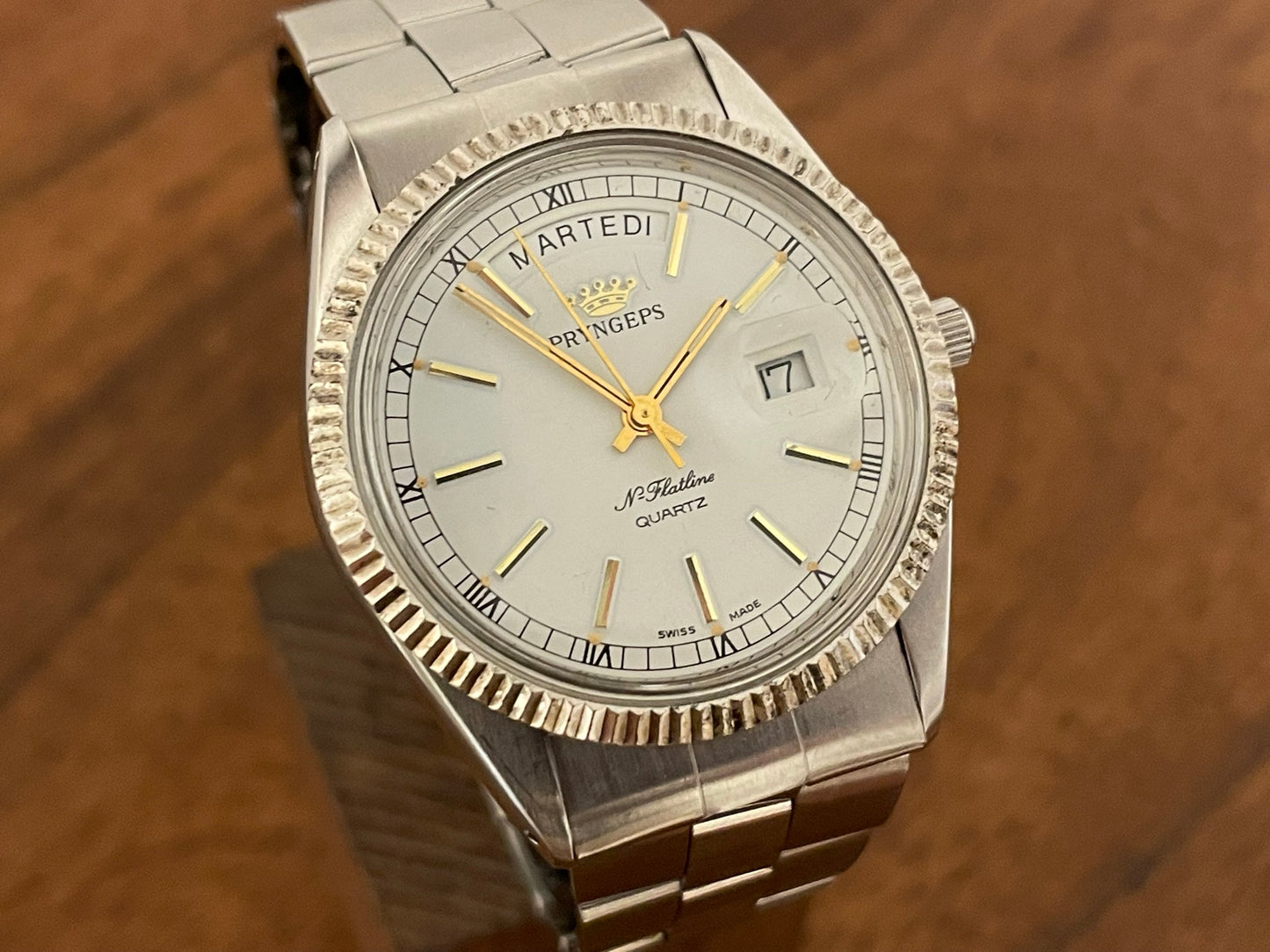 (1980s/1990s) Pryngeps Flatline "President" dress watch