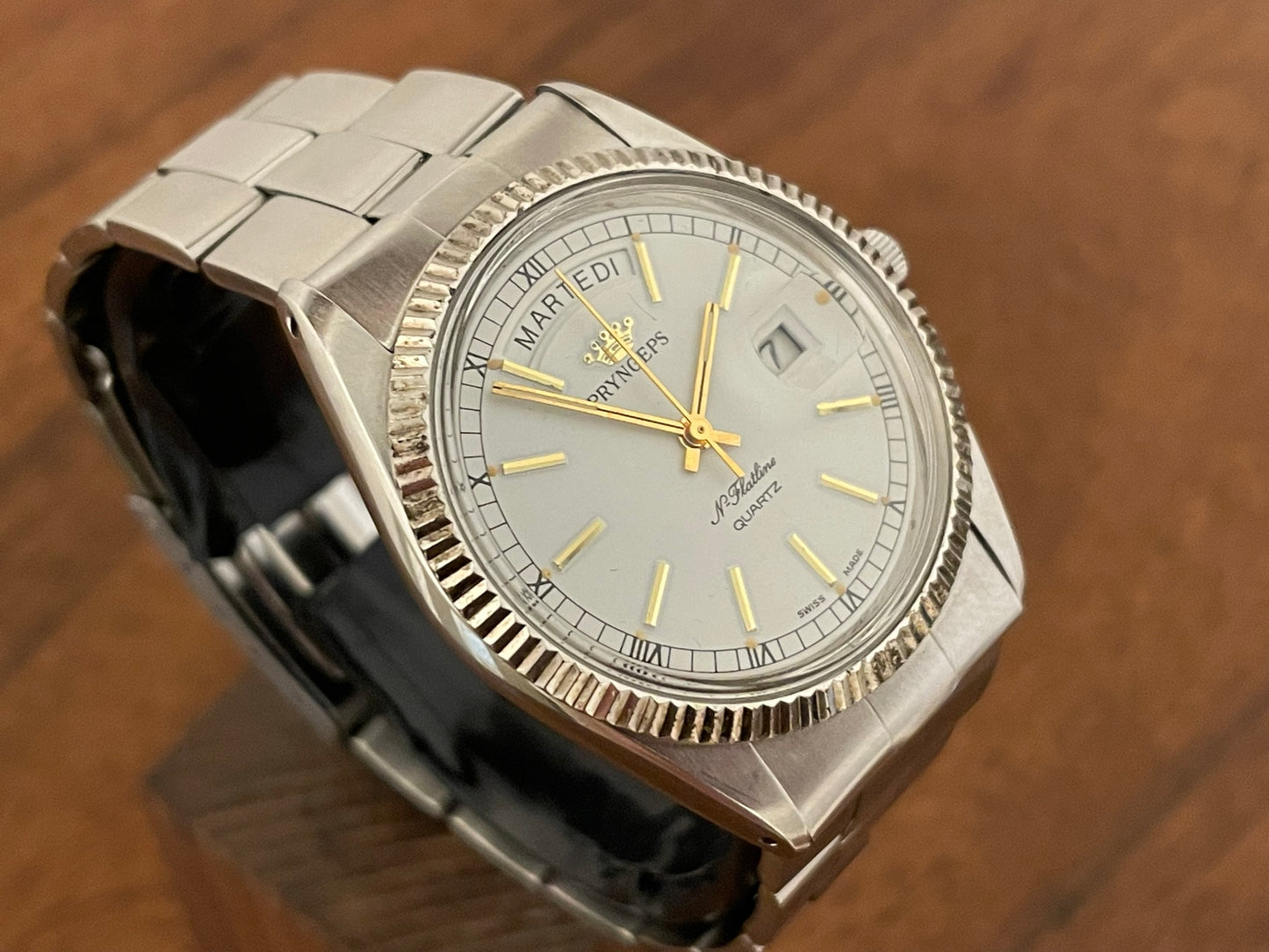 (1980s/1990s) Pryngeps Flatline "President" dress watch