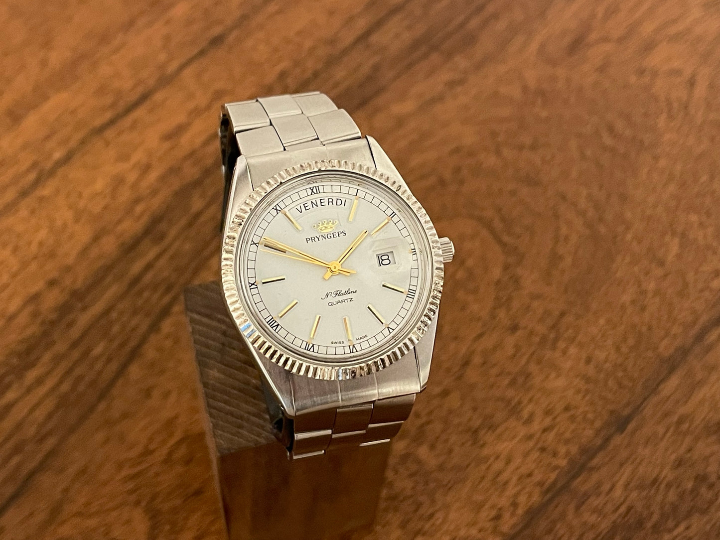 (1980s/1990s) Pryngeps Flatline "President" dress watch