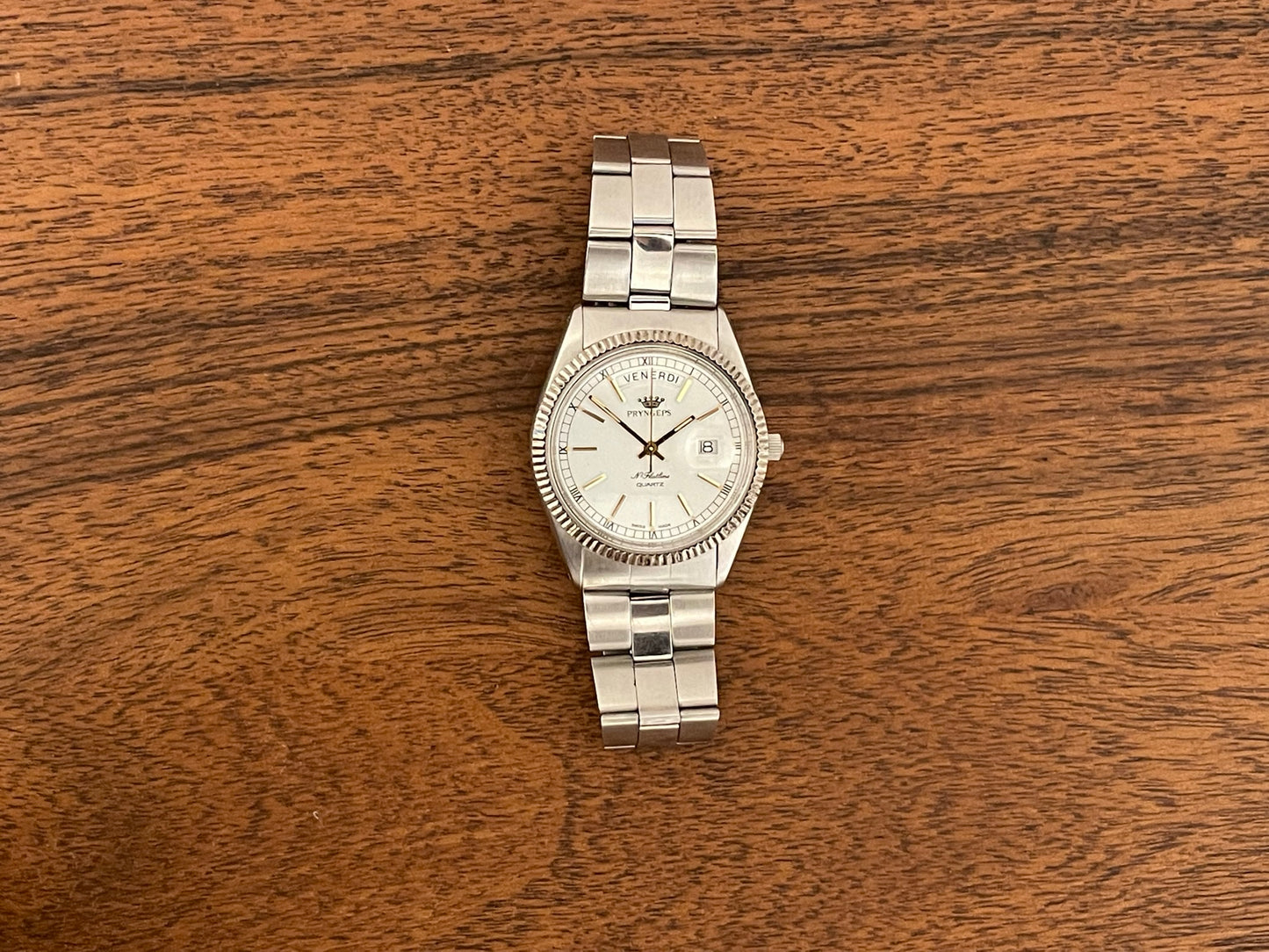 (1980s/1990s) Pryngeps Flatline "President" dress watch
