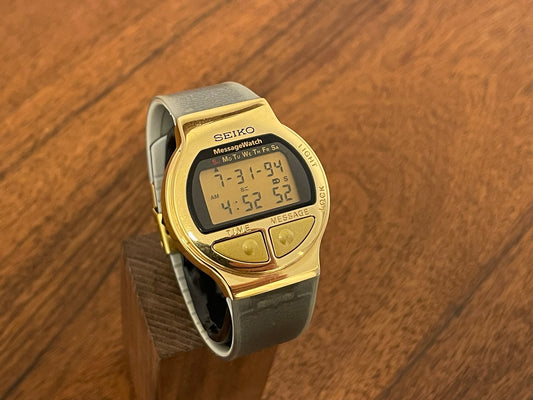 (1995) vintage Seiko MA52-4A00 MessageWatch front view