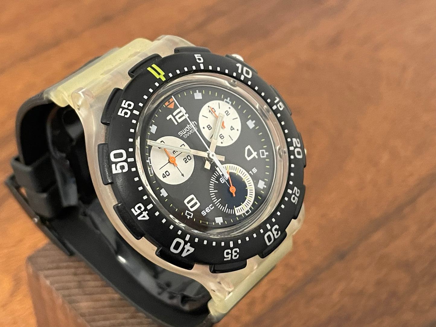(1997) Swatch SBK114 Aqua Chrono "Assault" (NOS)