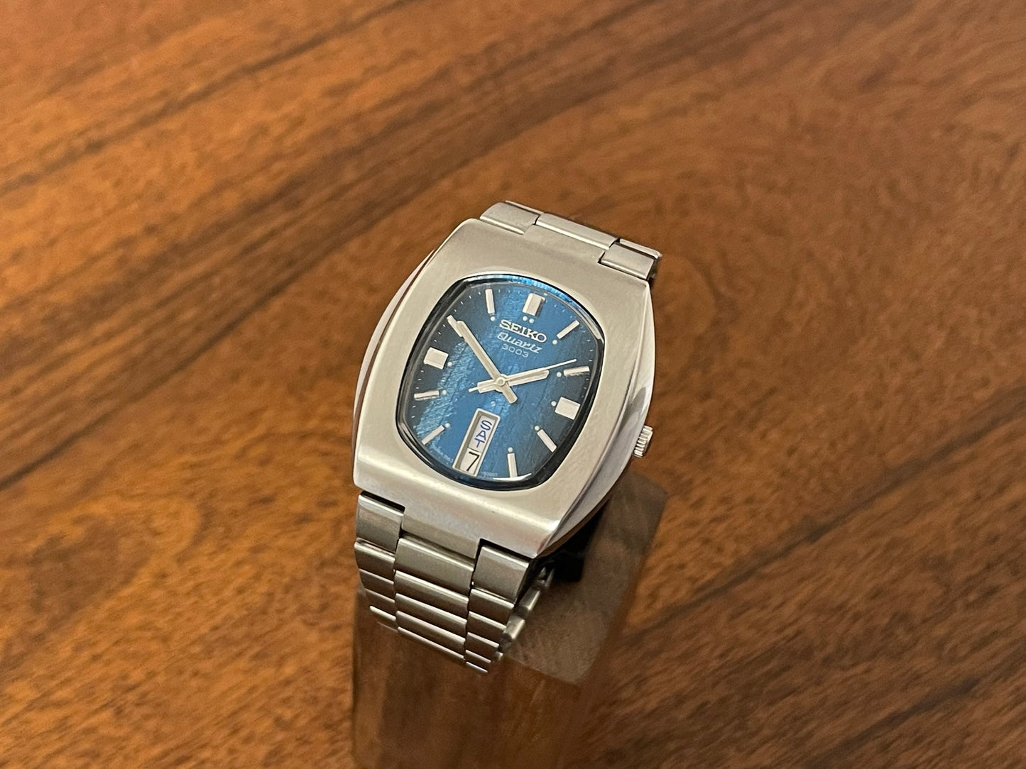 (1983) Seiko 3863-5009 Quartz 3003 "ocean blue textured dial" (serviced)