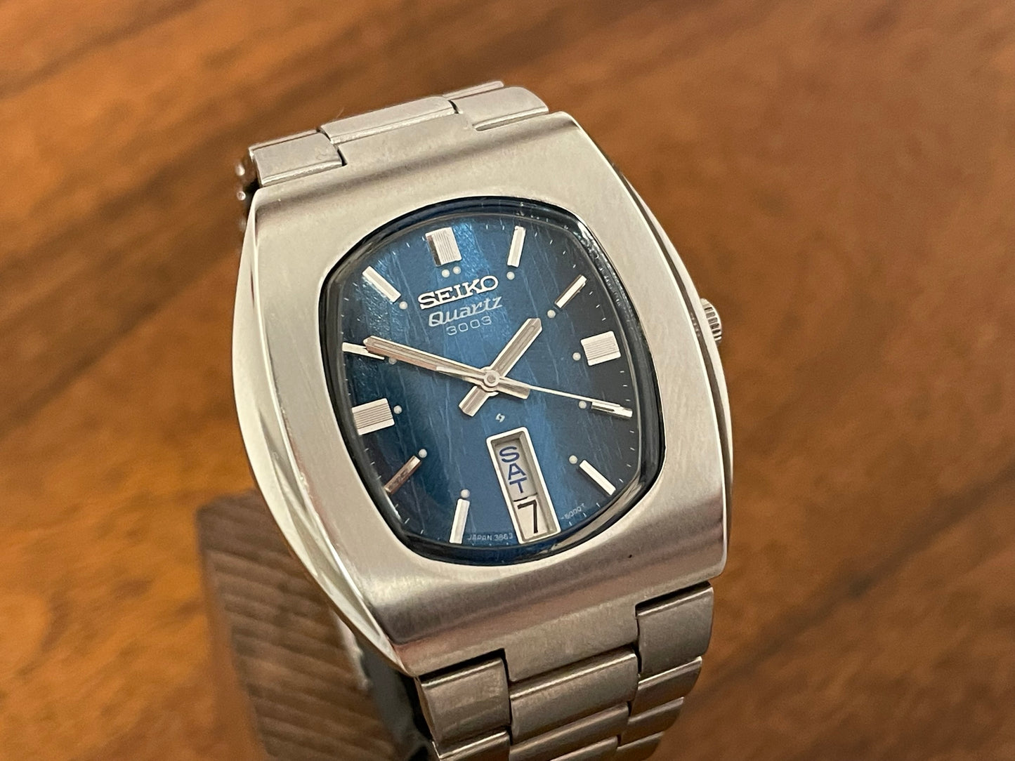 (1983) Seiko 3863-5009 Quartz 3003 "ocean blue textured dial" (serviced)