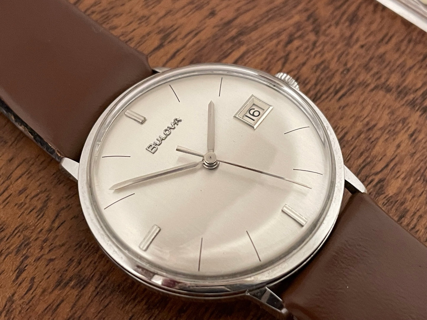 (1964) Bulova M4 dress watch with linen dial (full service)