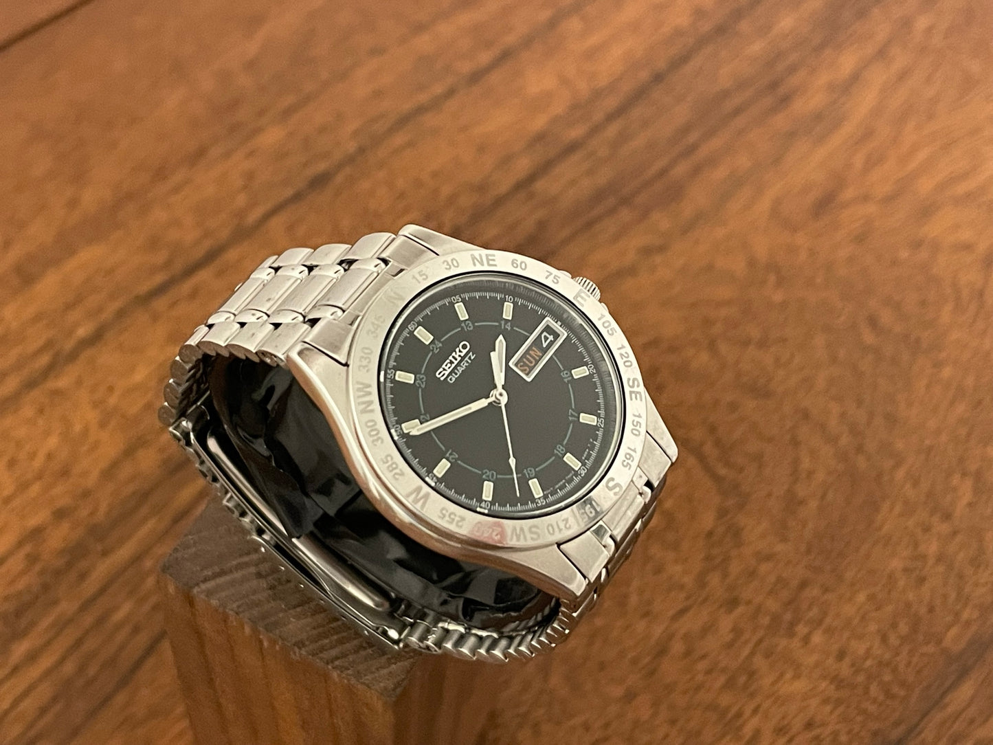 (2001) Seiko 7N43-6A40 compass bezel (serviced)