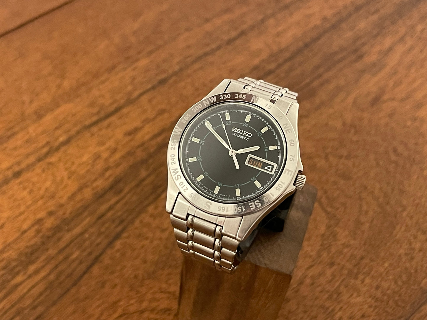 (2001) Seiko 7N43-6A40 compass bezel (serviced)