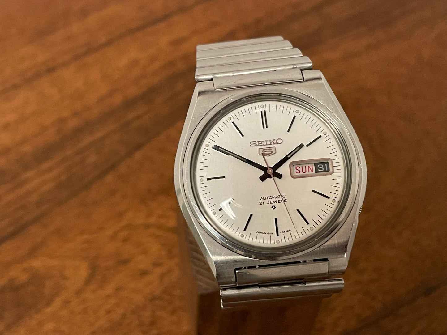 (1974) Seiko 5 Automatic 6119-8410 day & date feature (serviced)