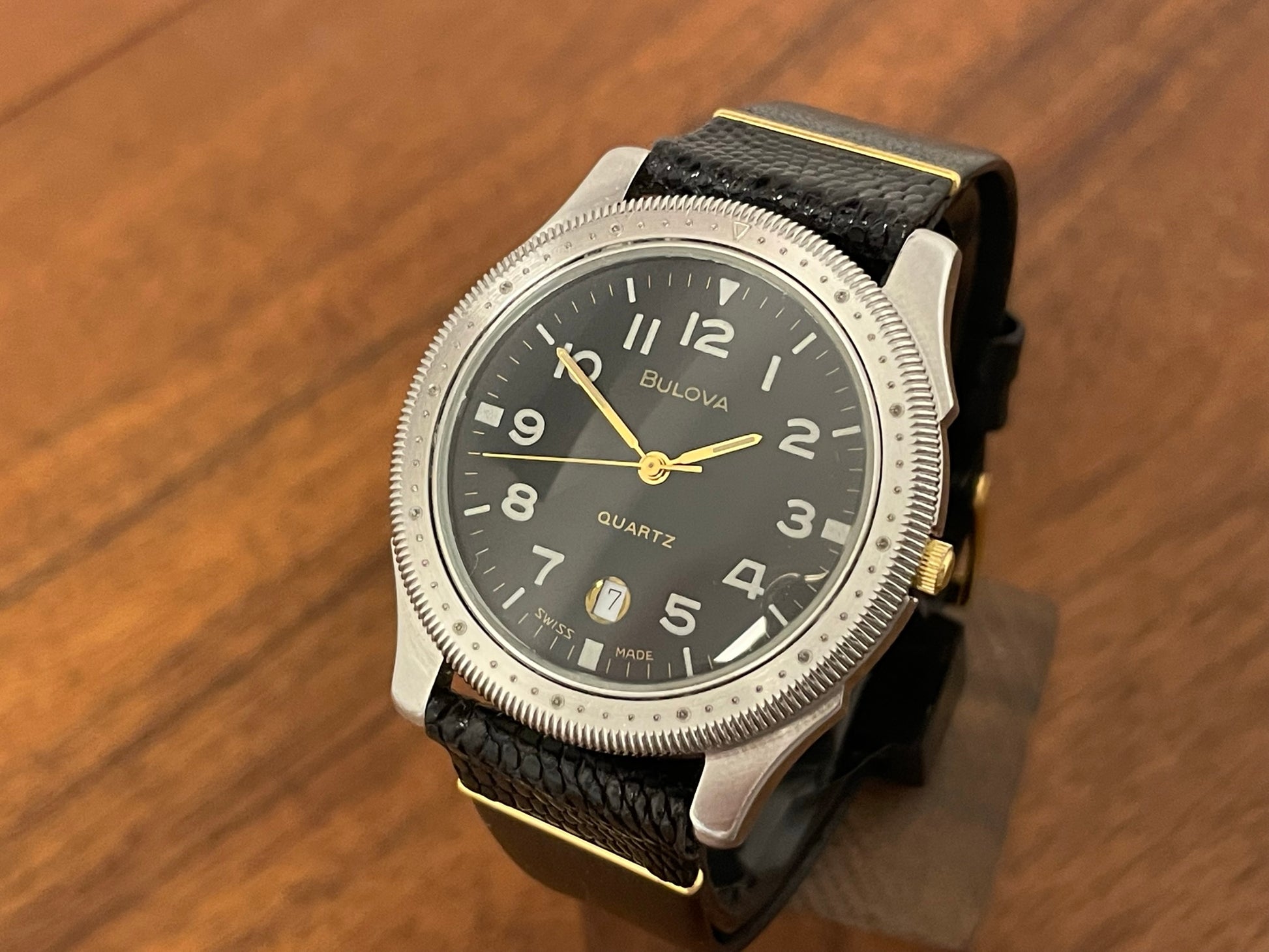 (1990s/2000s) vintage Bulova 5900 field/military watch (serviced) front view