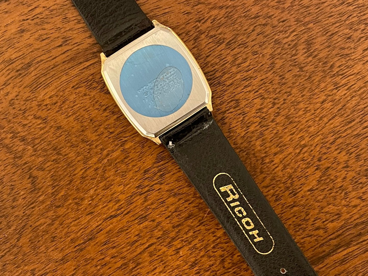 (1970's) Ricoh 632005 Riquartz "Tank" with diamond dust dial (NOS)