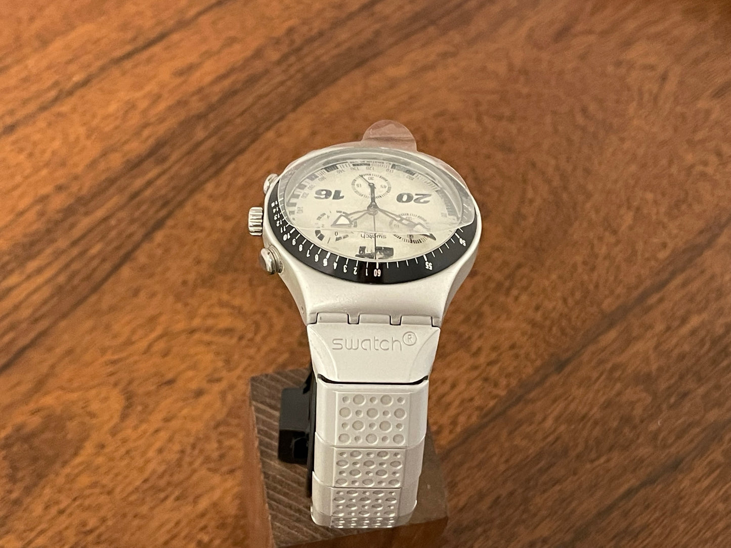 (1997) Swatch YCS1006 Irony Chrono "Straight Edge" (full set)