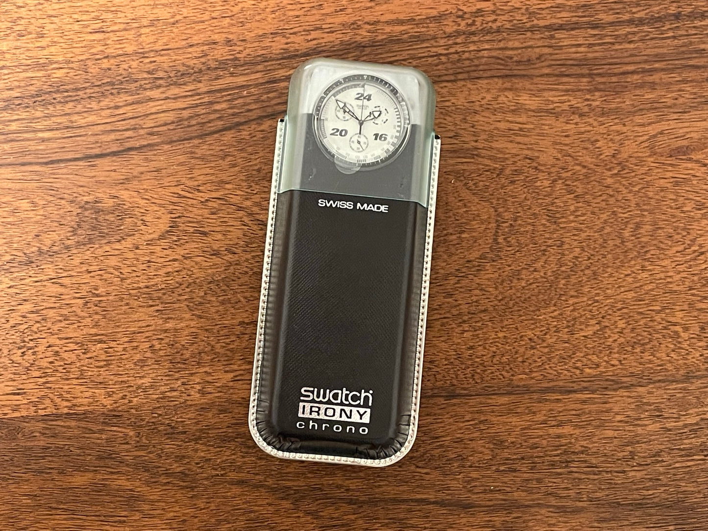 (1997) Swatch YCS1006 Irony Chrono "Straight Edge" (full set)