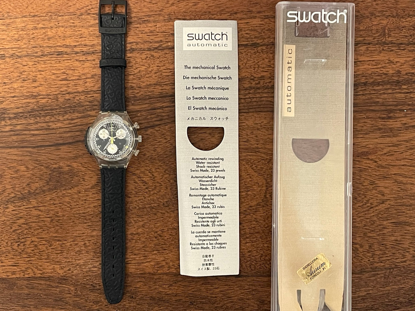 (1998) Swatch SOK400 Alarm Chrono "Ramoneur" (NOS)