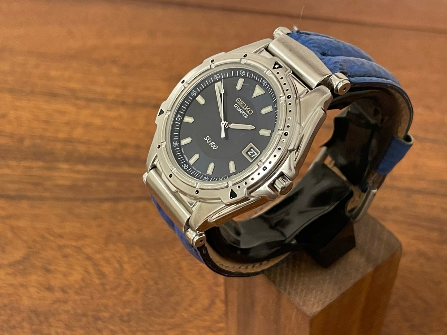 (1994) Seiko 7N47-6A00 SQ100 with date function (serviced)