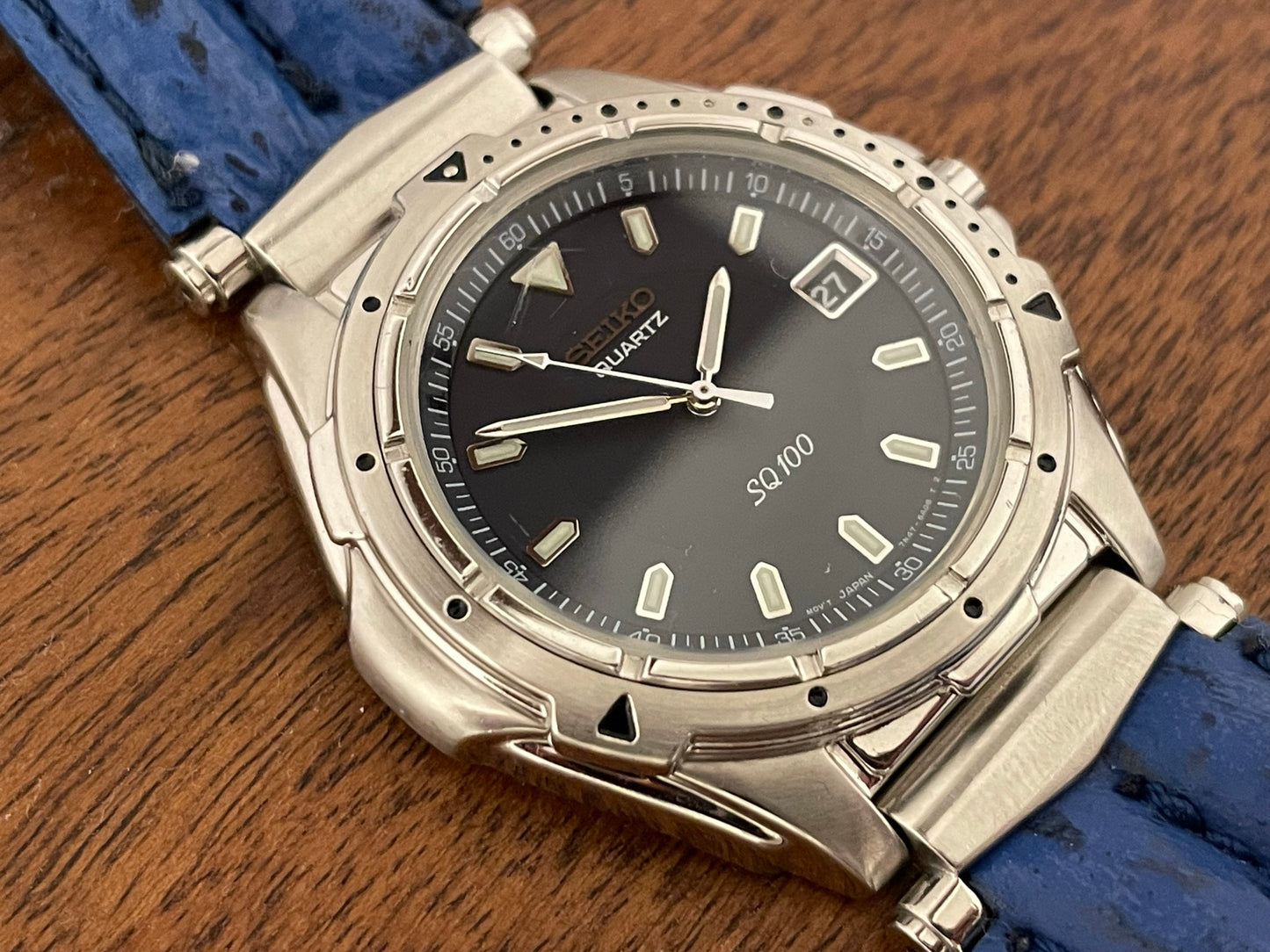 (1994) Seiko 7N47-6A00 SQ100 with date function (serviced)
