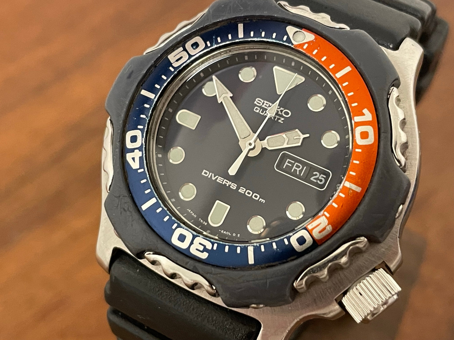 (2001) Seiko 7N36-6A0A Diver - Pepsi bezel (serviced)