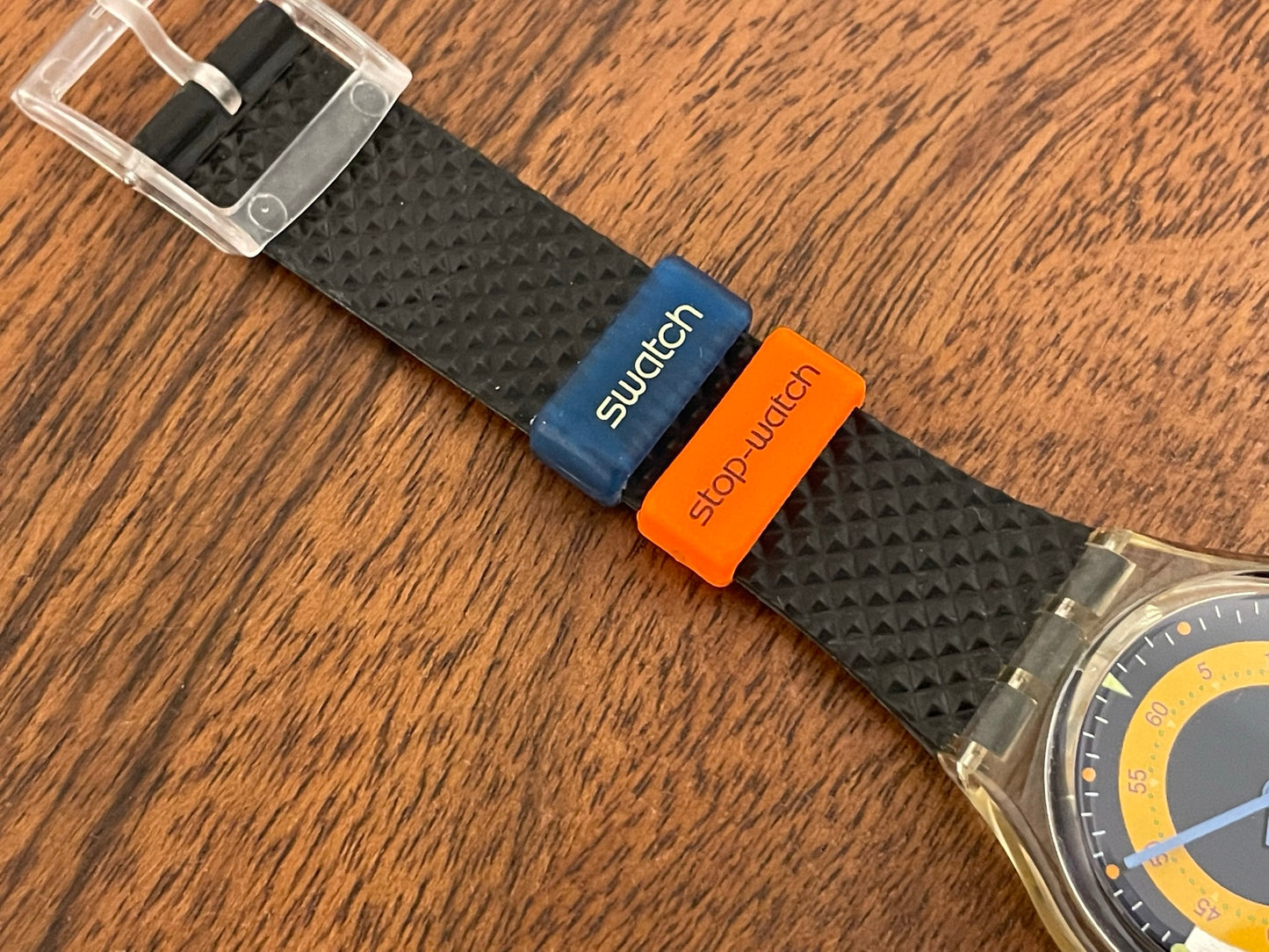 (1992) Swatch SSK100 stop-watch "Coffee Break" (NOS)
