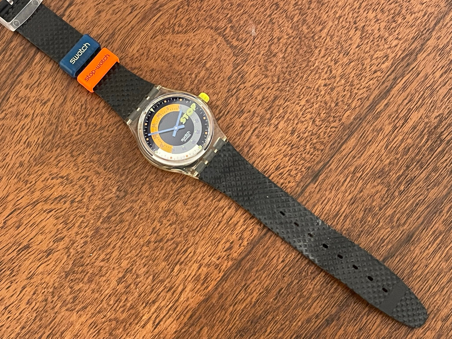 (1992) Swatch SSK100 stop-watch "Coffee Break" (NOS)