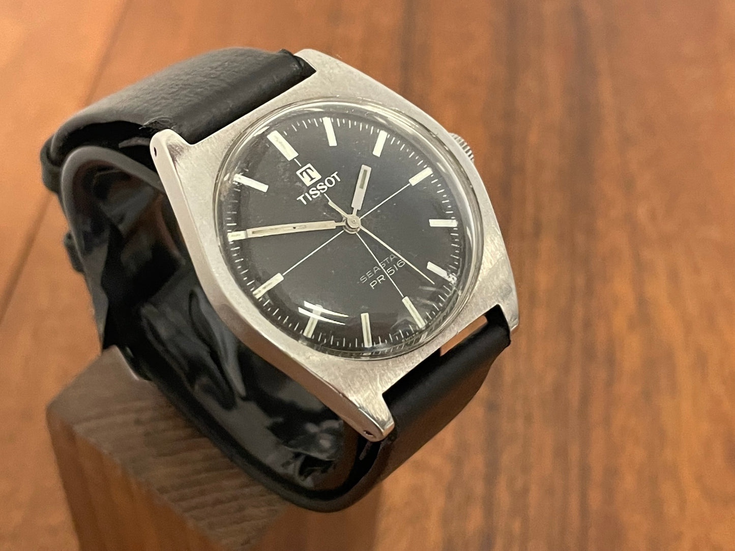 (1960s) Tissot Seastar PR516 - black cross dial (serviced)