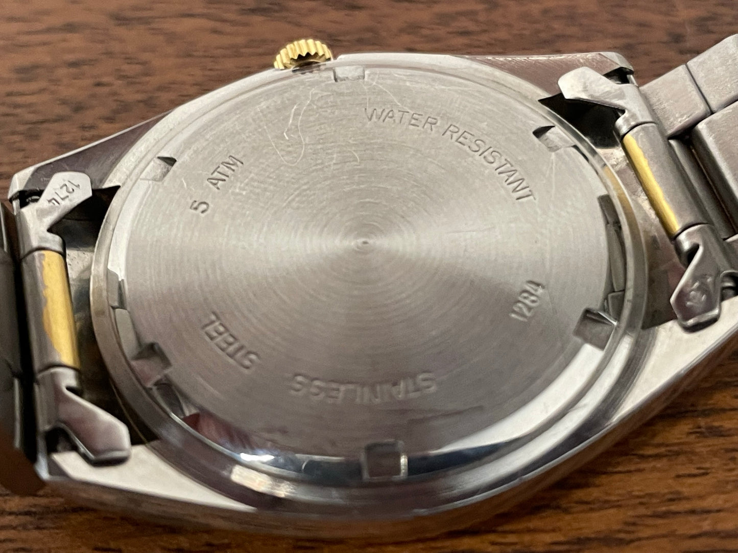(1980s) Caravelle (manufactured by Bulova) “Datejust” dress watch