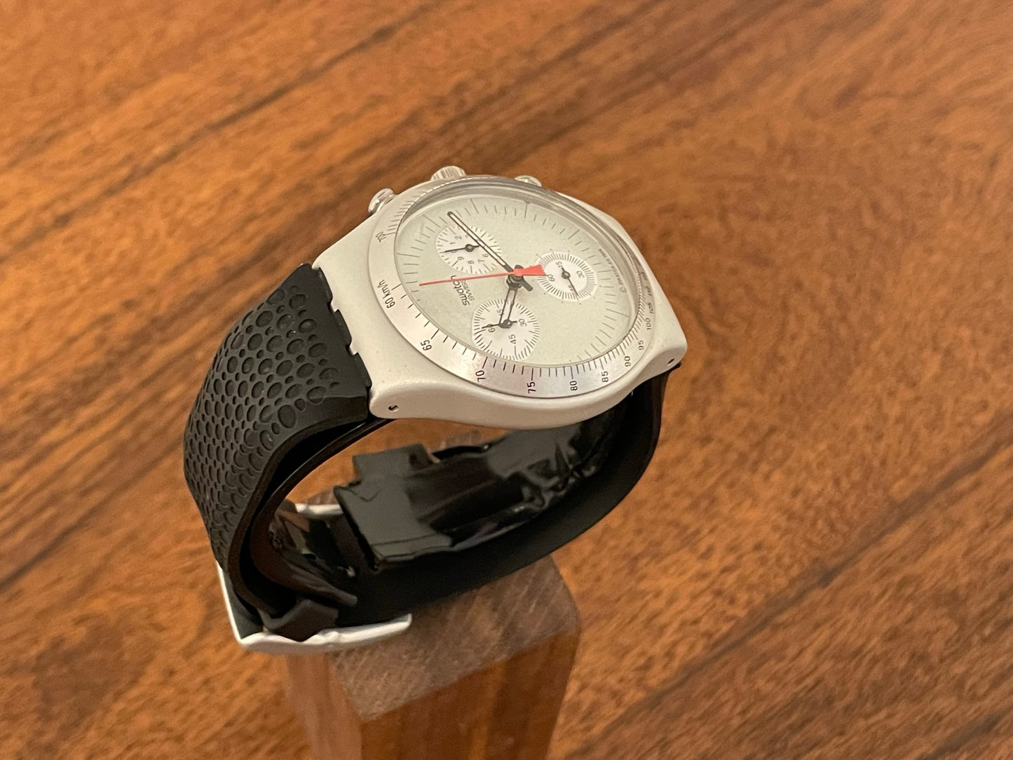 (1996) Swatch YCS1005 Irony Chrono "Time Cut" (NOS)