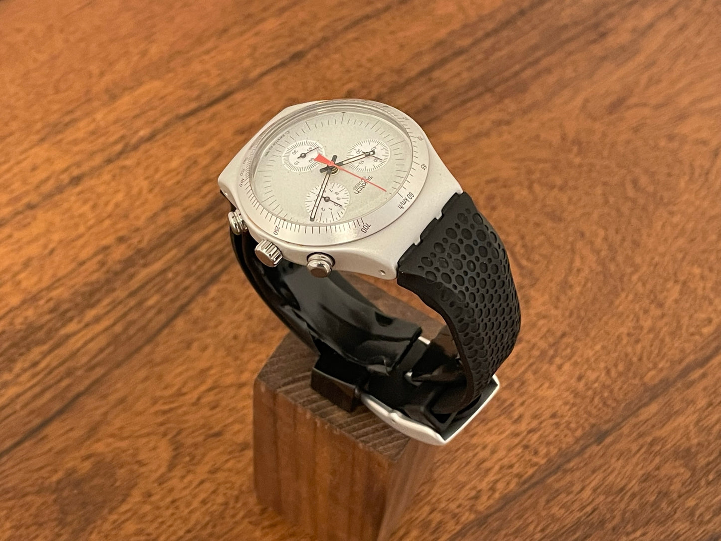 (1996) Swatch YCS1005 Irony Chrono "Time Cut" (NOS)