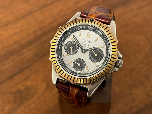 Bulova Marine Star GMT/world timer front view