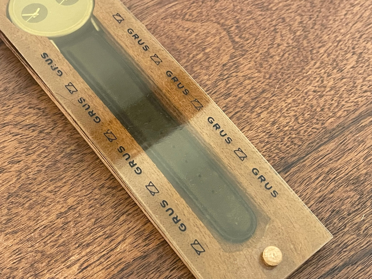(1990s) Grus Watch dual time dress watch (NOS)