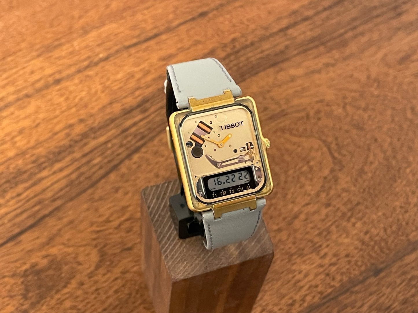 (1980s) Tissot TwoTimer skeleton "Tank"