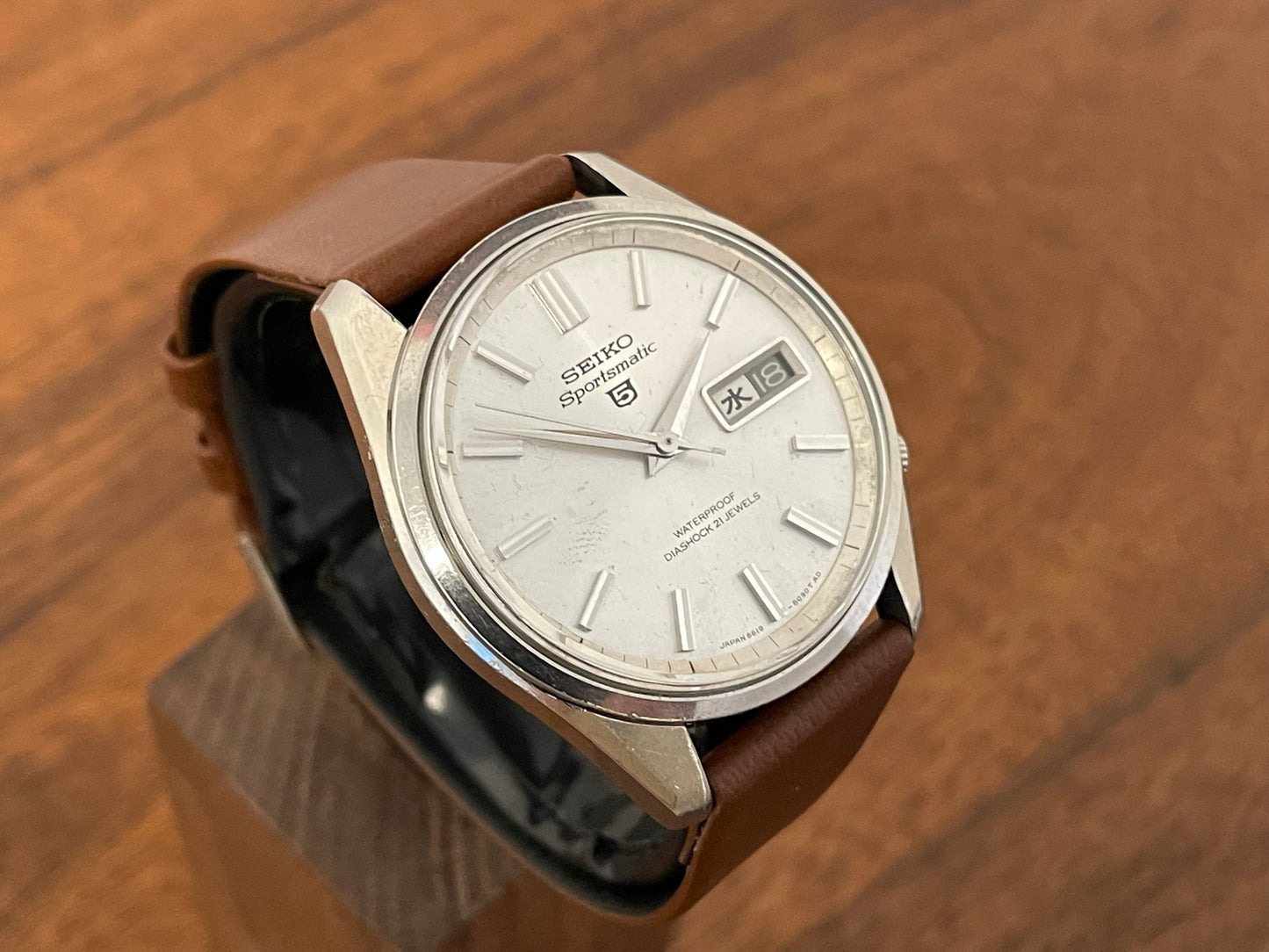 (1966) Seiko 5 Sportsmatic 6619-8060 Diashock 21 jewels (serviced)