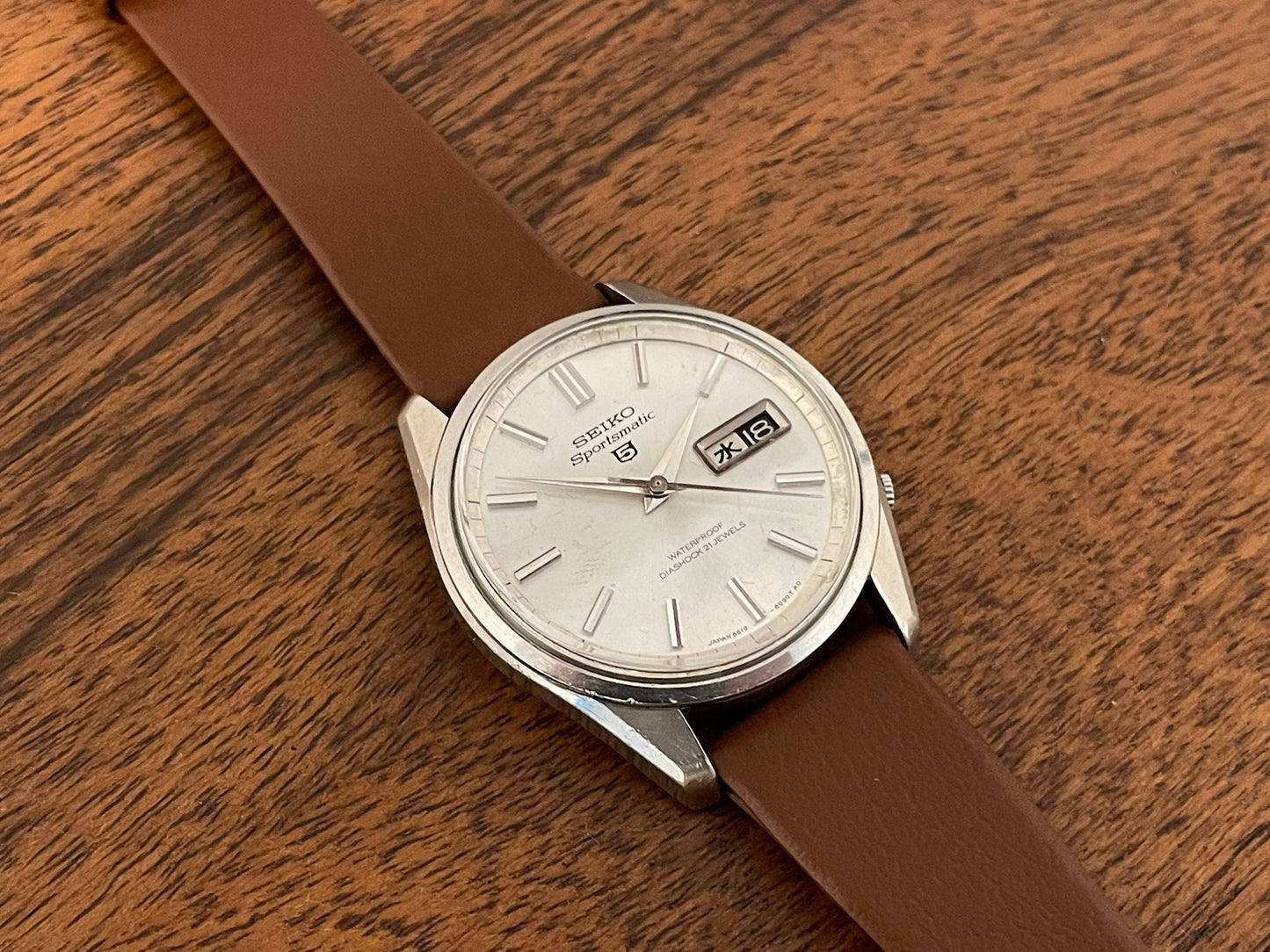 (1966) Seiko 5 Sportsmatic 6619-8060 Diashock 21 jewels (serviced)