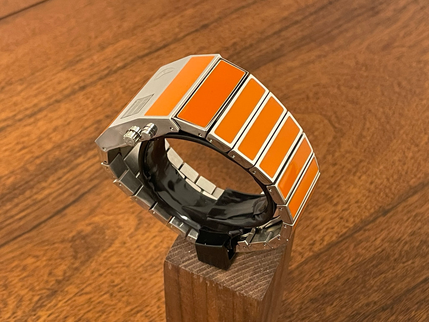 (2010s) Nixon Rotolog orange - Direct time technology (NOS)