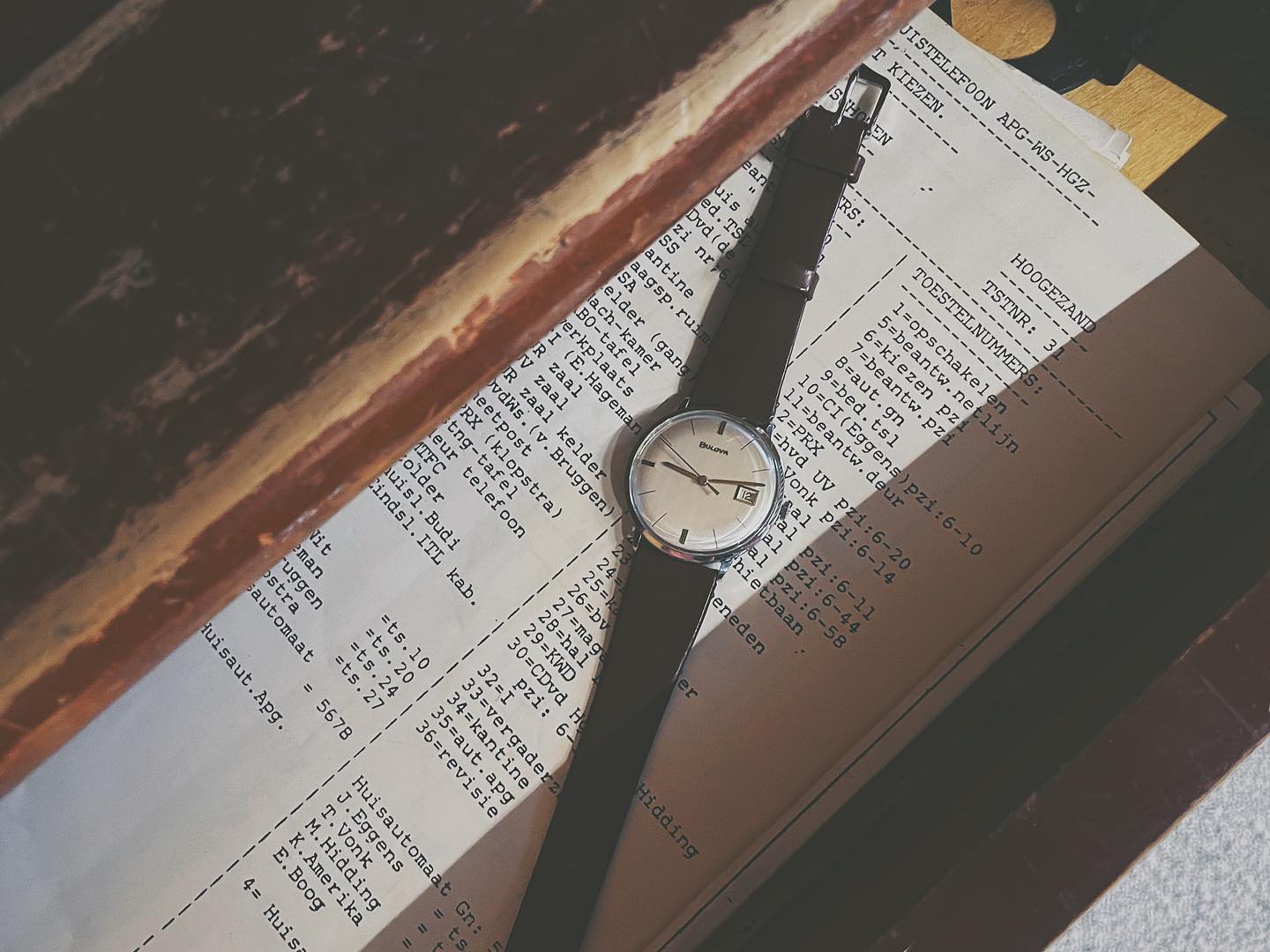 Vintage watch in drawer
