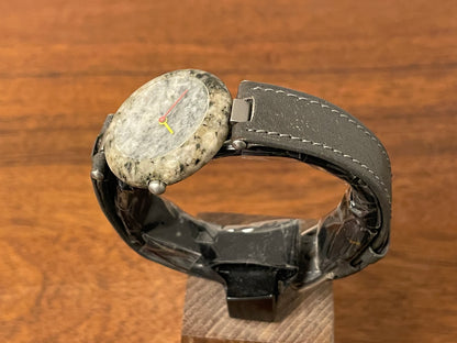 (1980s) Tissot RockWatch R150 green/black granite - mid size model