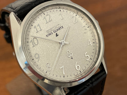 (1976) Seiko 4821-8000 King Quartz LL (Long Life) - diamond dust dial w/ Arabic numerals (serviced)