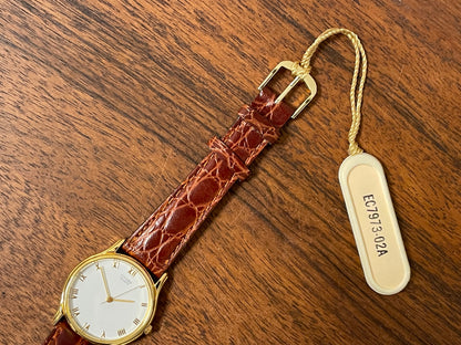 (1981) Citizen 6031-S38419 dress watch - white dial w/ gold Roman numerals - small size (NOS)