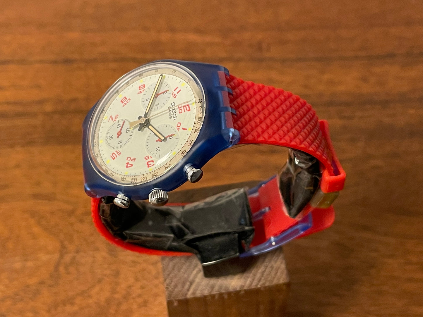 (1992) Swatch SCN103 Chrono "JFK" (NOS + full set)