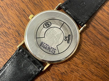 (1990s) Omega De Ville 195.0075 ultra thin dress watch - Cal. 1378 - cream dial w/ Roman numerals (NOS)