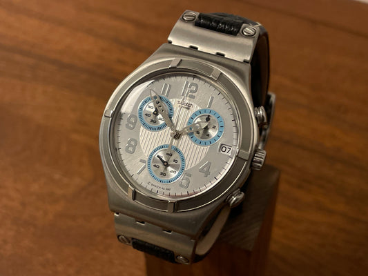 Front side (2007) Swatch YCS500 Irony Chrono "Sense Sword" (NOS)