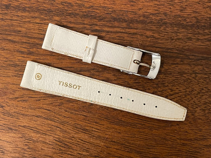 (1970s) Tissot 38808 Seven automatic "Tank" on strap - lavender abstract graphic dial w/ white Roman numerals (NOS)