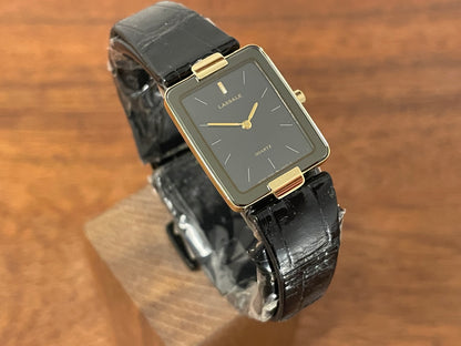 (1984) Seiko 1230-5499 Lassale dress watch - black & grey pyjama dial w/ stick markers - small size (NOS)