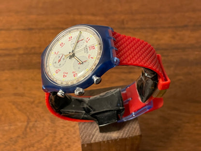 (1992) Swatch SCN103 Chrono "JFK" (NOS + full set)