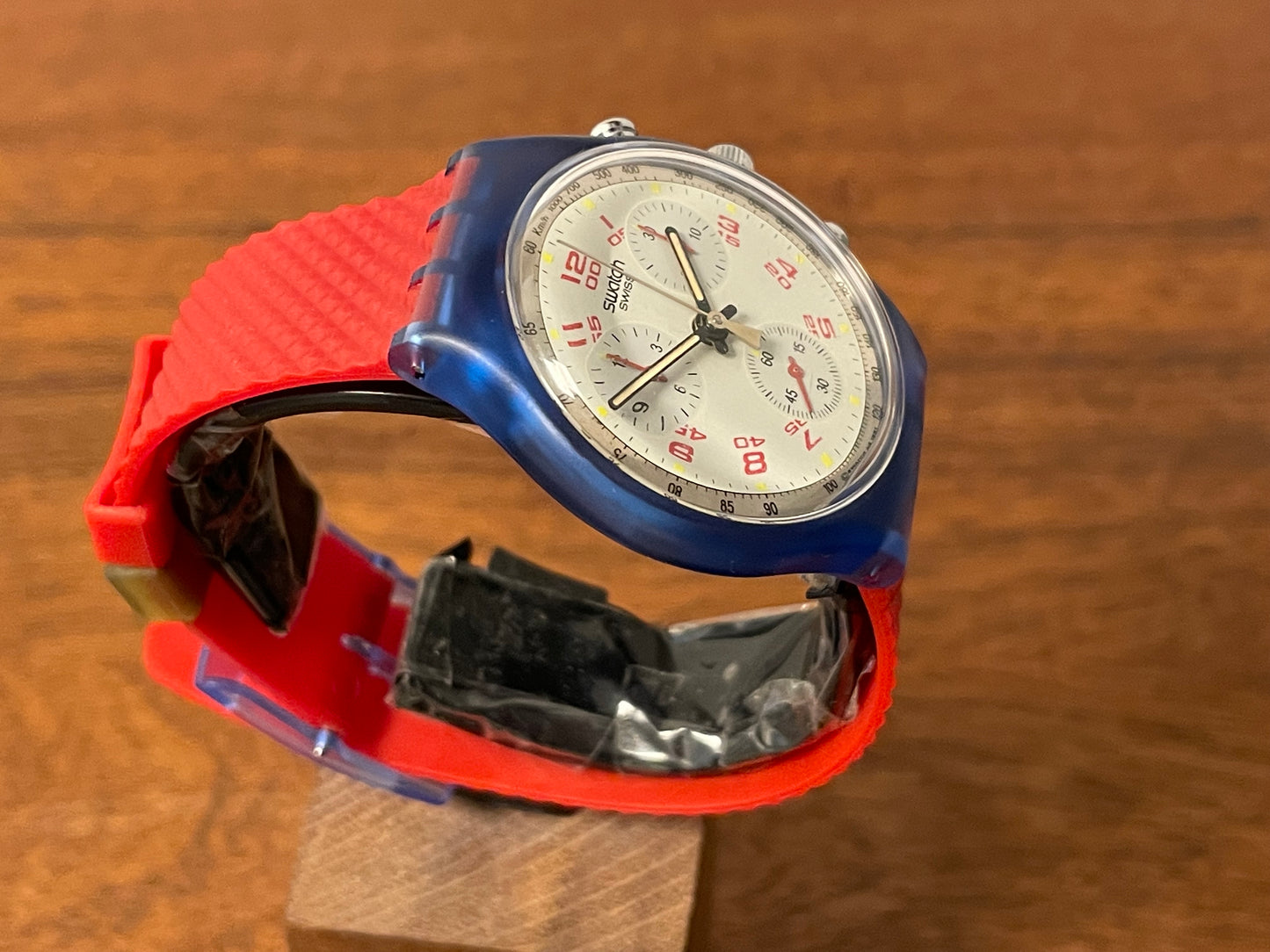 (1992) Swatch SCN103 Chrono "JFK" (NOS + full set)