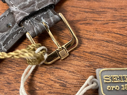 (1994) Seiko 7N00-S007 "Gold" 18K gold collection dress watch - 18k solid gold case - white dial w/ gold markers